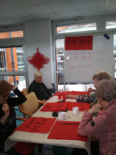 Praznovanje kitajskega novega leta v domu starejših občanov Fužine