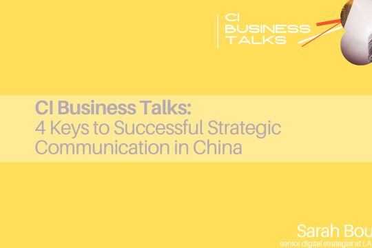CI Business Talk: 4 ključni elementi strateškega komuniciranja na Kitajskem